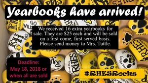 Last Call for RHES Yearbooks!