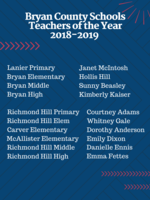 Teachers of the Year