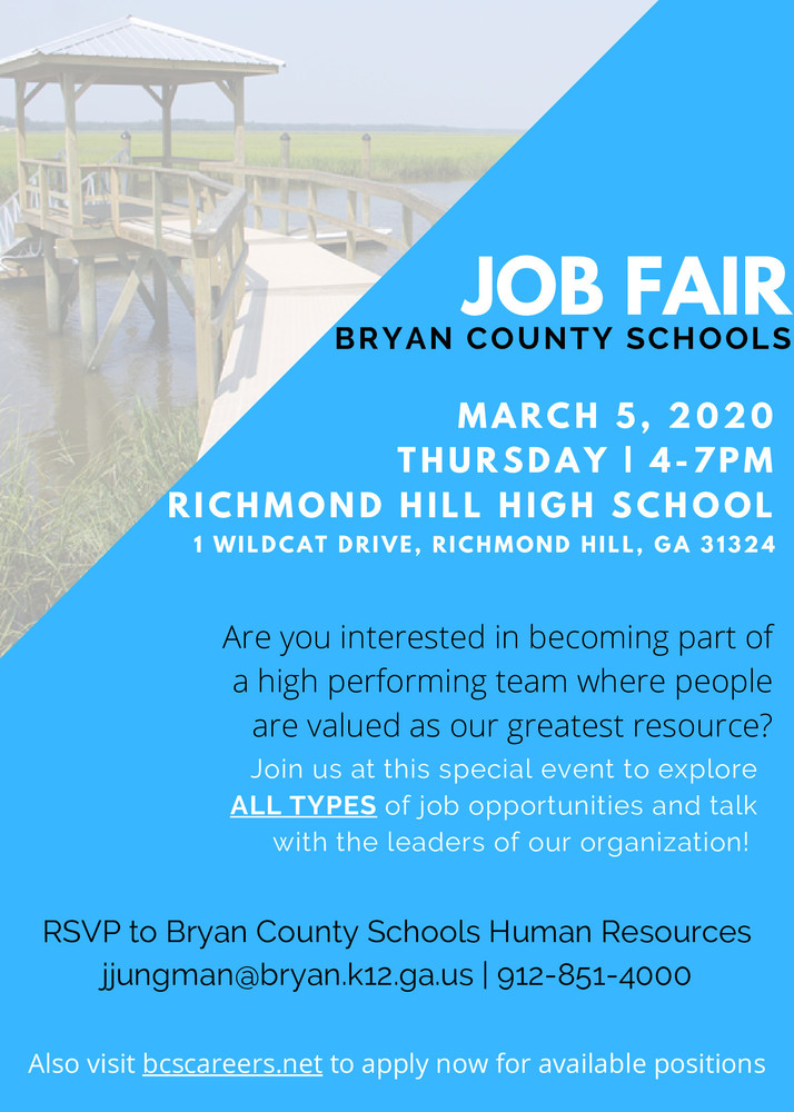 Bryan County Schools Job Fair | Bryan County High School
