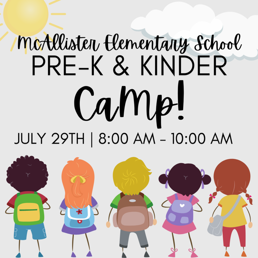MES Pre-K & Kinder Camp | July 29th