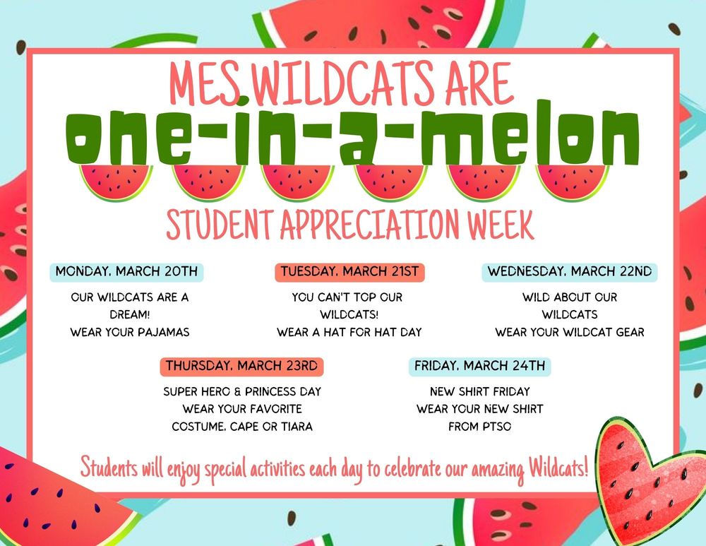 Student Appreciation Week - March 20-24