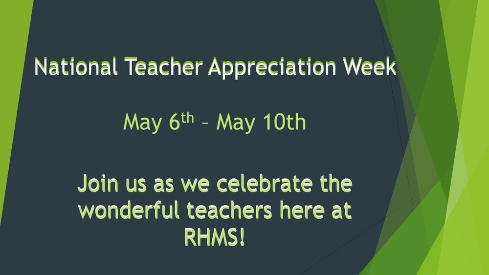 National Teacher Appreciation Week