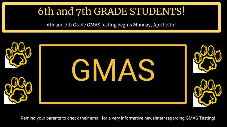 6th and 7th Grade GMAS Testing | Richmond Hill Middle School