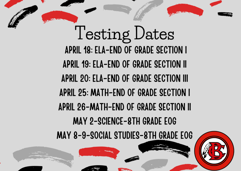 Lower School - Testing Dates