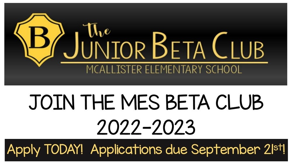 MES BETA Club Applications 22-23