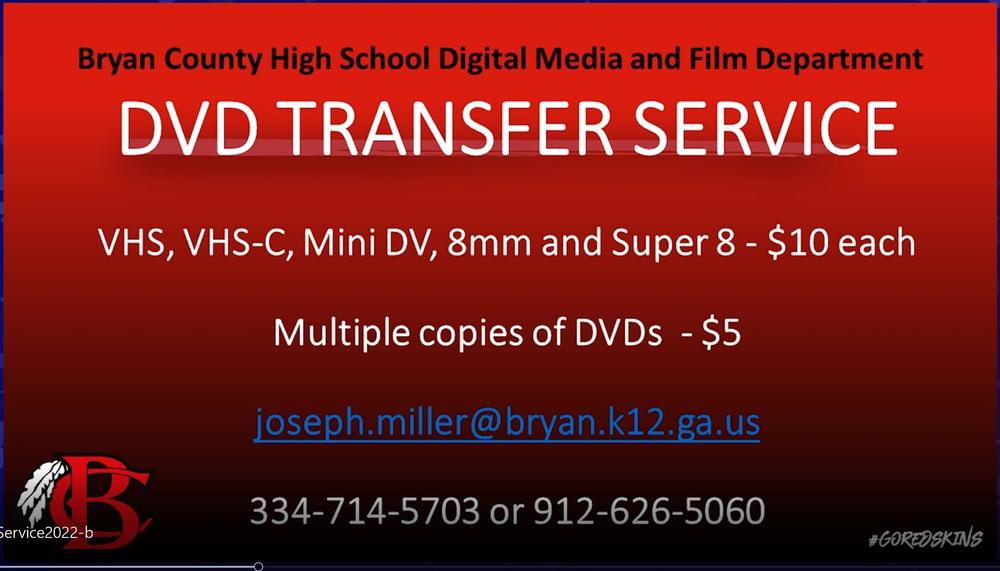DVD Transfer Service