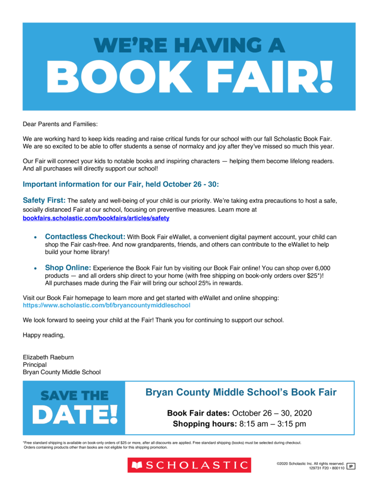 ๐๐ Book Fair ๐๐ - Oct 26 - 30