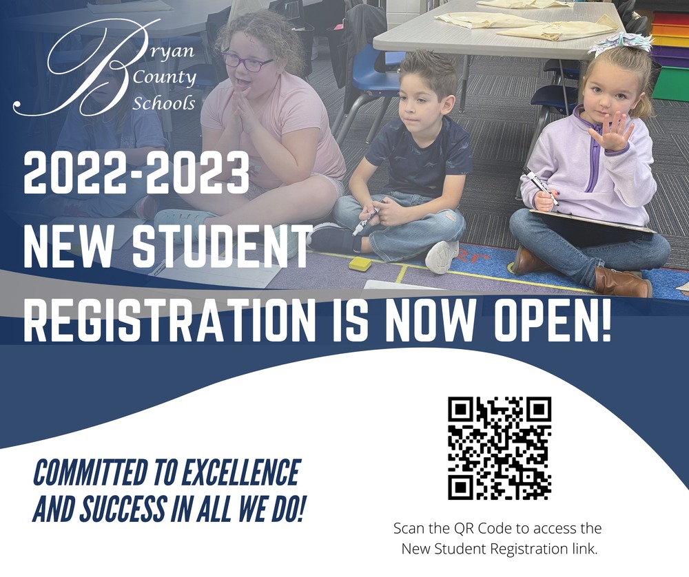 New Student Registration is Now Open