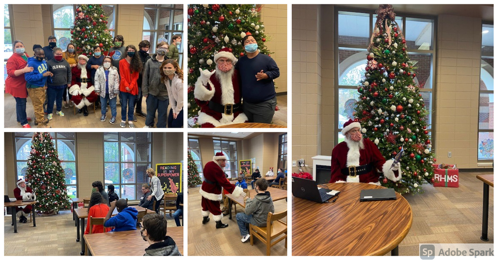 Santa visits RHMS
