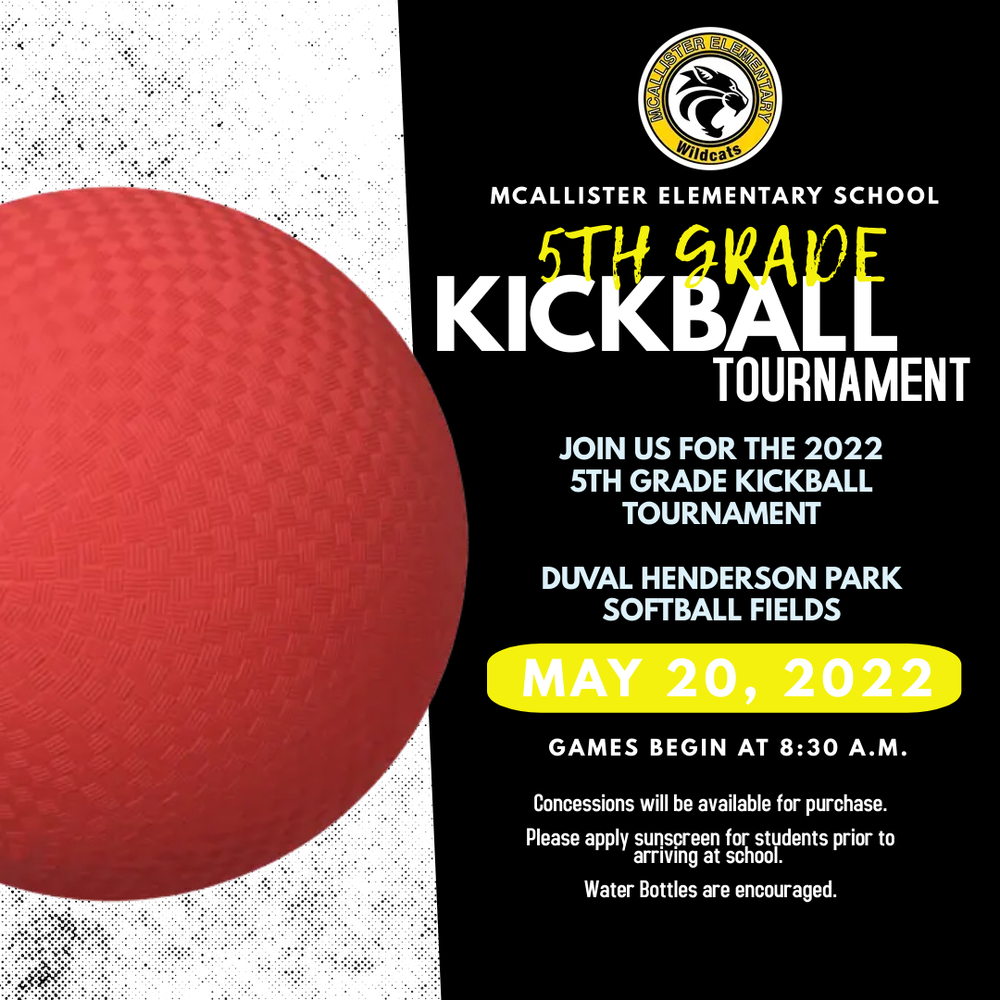 5th Grade Kickball Tournament