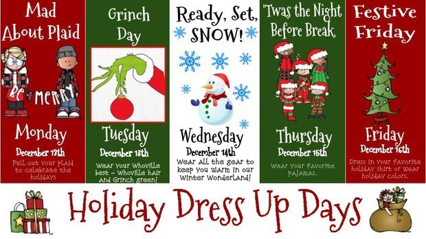 MES Holiday Dress Up Days