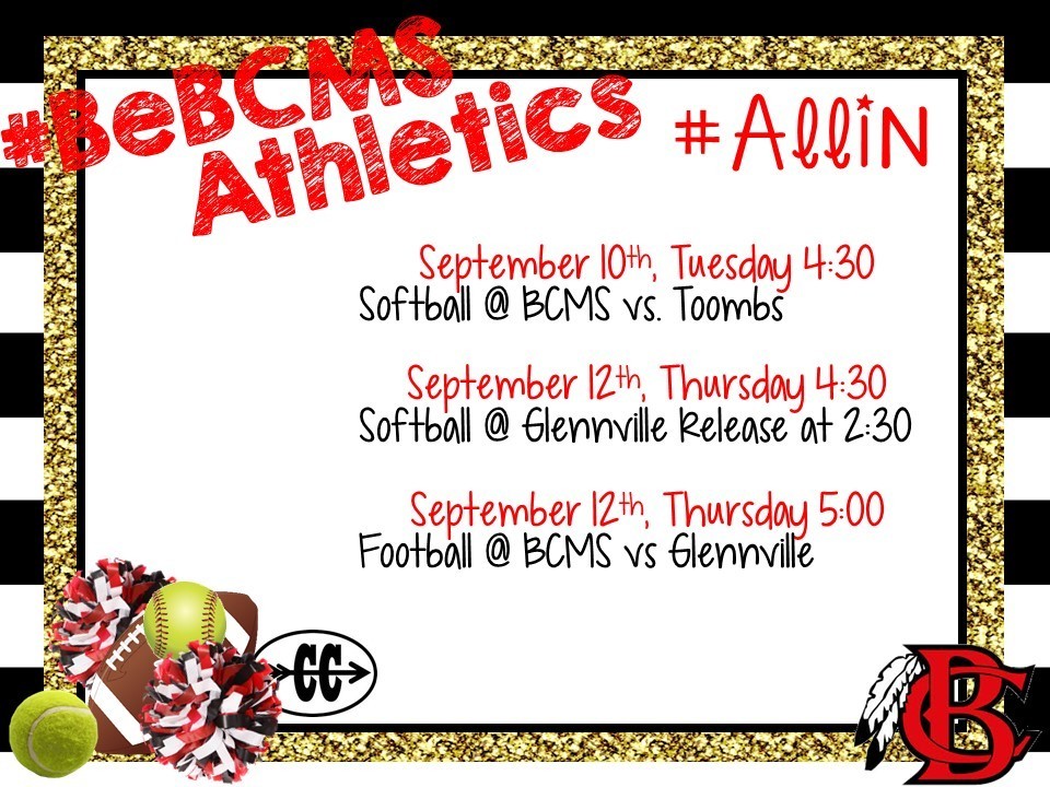Upcoming Athletic Events
