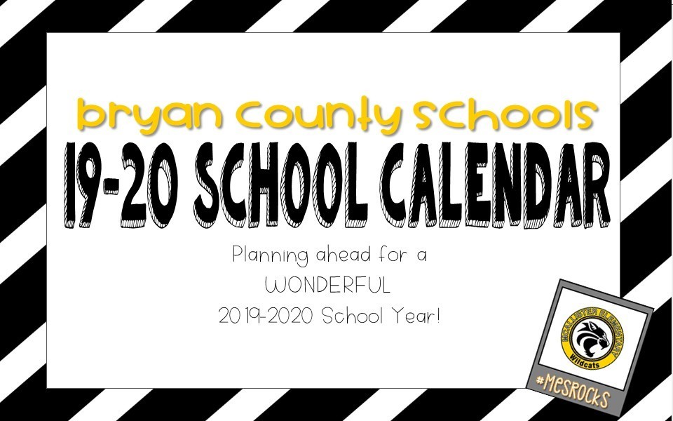 19-20 BCS School Calendar