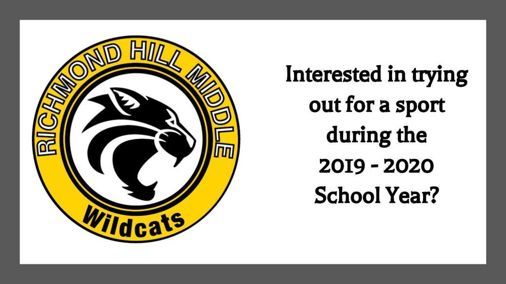 Interested in sports for the 2019 - 2020 School Year?