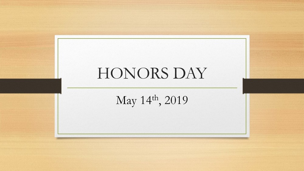 Honors Day