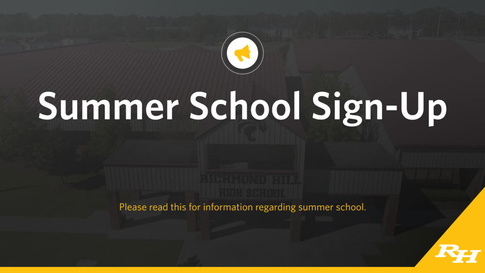Summer School Sign-Up