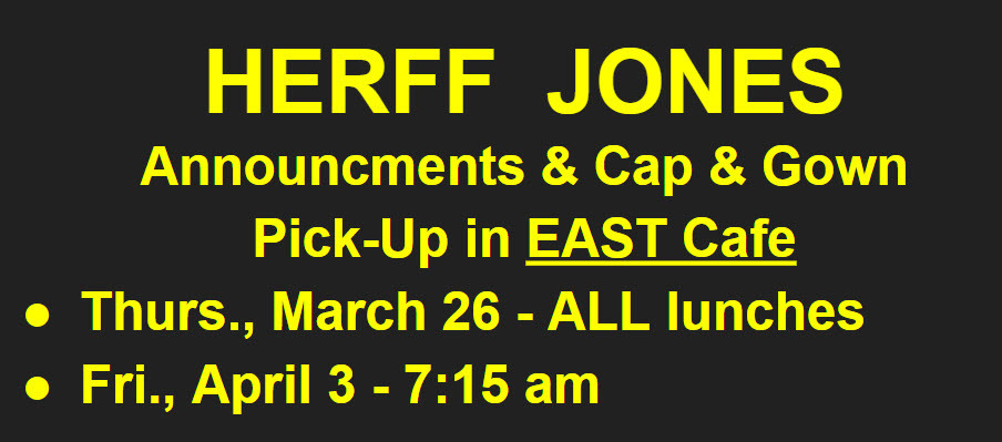 UPDATE: Herff Jones PICK UP Dates | Richmond Hill High School