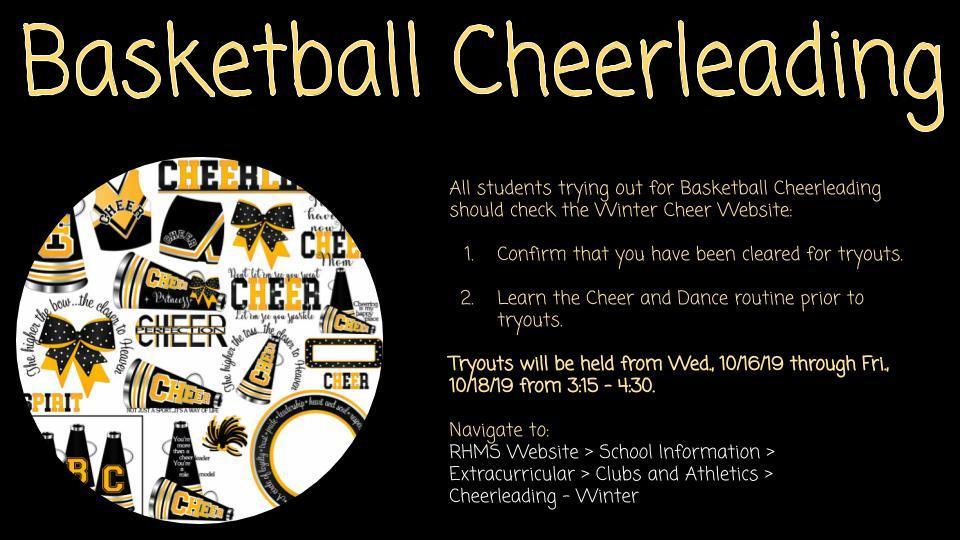 Basketball Cheerleading Tryouts