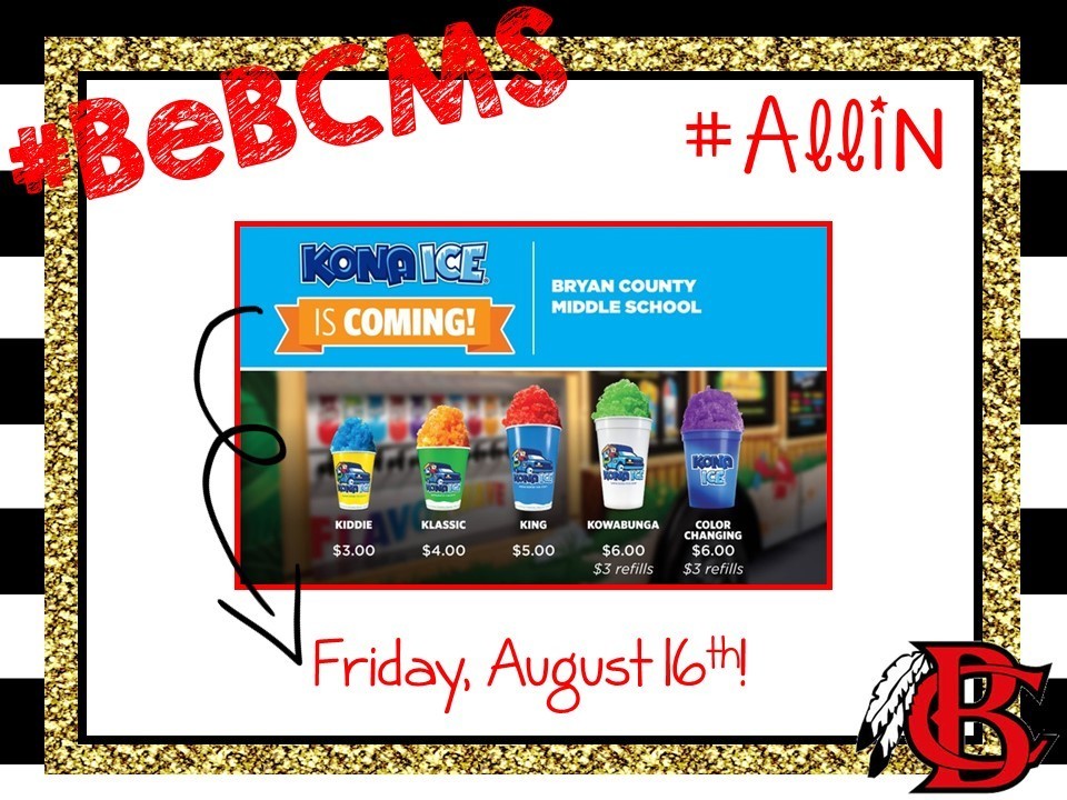 Kona Ice This Friday
