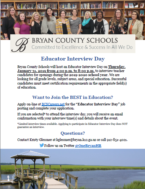 Educator Interview Day
