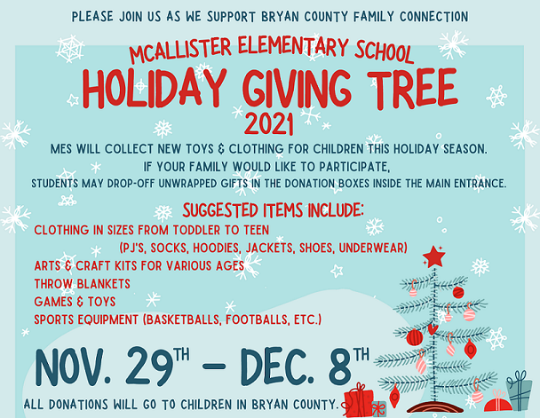 MES Giving Tree 2021