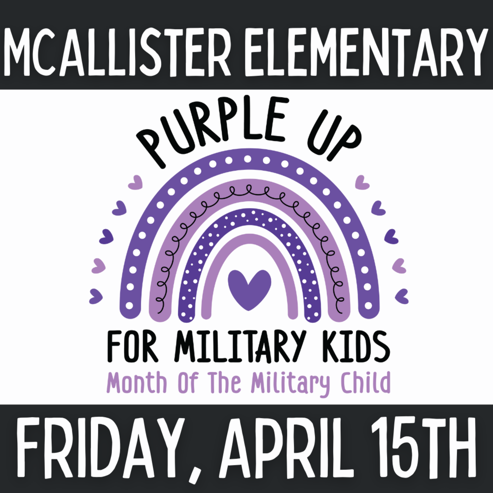 Purple Up for Military Kids - April 15th