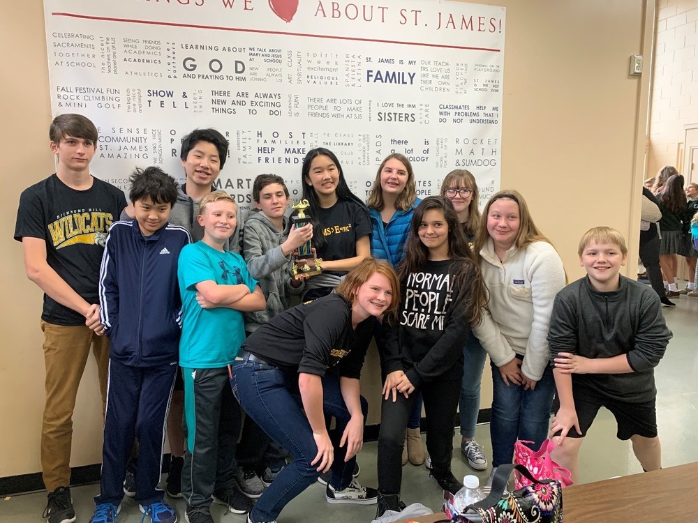 Academic Team takes First Place Richmond Hill Middle School