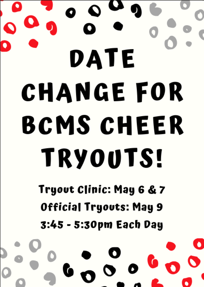 BCMS Cheer Tryouts