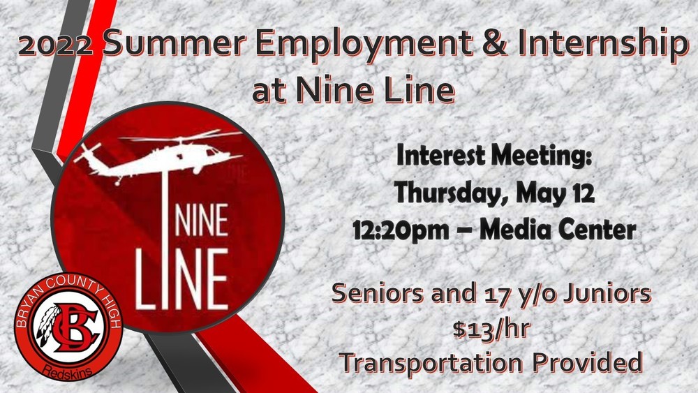 Nine Line Summer Employment