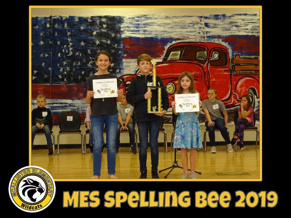 MES Spelling Bee 2019