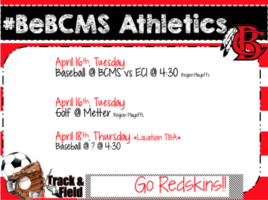 #BeBCMS Athletics