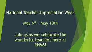National Teacher Appreciation Week