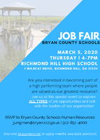Bryan County Schools Job Fair