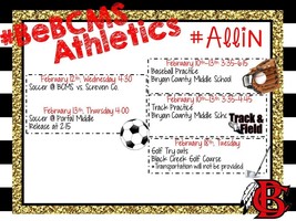 Upcoming Athletic Events