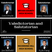 2020 Valdictorians and Salutatorians