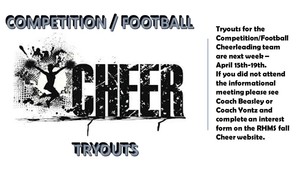 Tryouts - Competition or Football Cheerleading