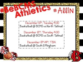 Upcoming Athletic Events