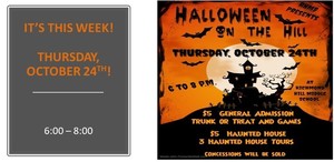 Halloween on the Hill is Thursday!