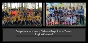 Soccer Teams are Region Champions!