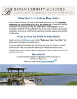 Educator Interview Day