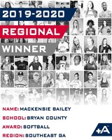 Positive Athlete Award for Southeast Georgia - Mackensie Bailey