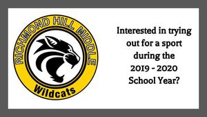 Interested in sports for the 2019 - 2020 School Year?