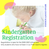 2020-2021 Kindergarten Registration