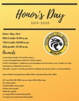 Honor's Day Requirements
