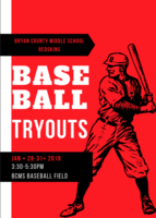 BCMS Baseball Tryouts