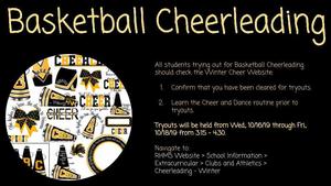 Basketball Cheerleading Tryouts