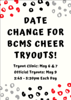 BCMS Cheer Tryouts