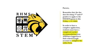 STEM Deadline