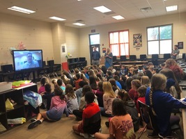 Skyping with Red Wolf Expert at Chehaw Park!