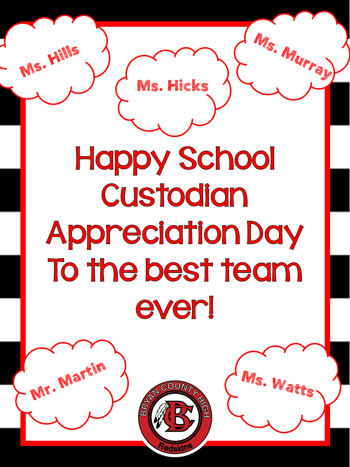 Custodian Appreciation Day Printable